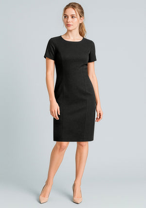 Cool Stretch Womens Short Sleeve Shift Dress