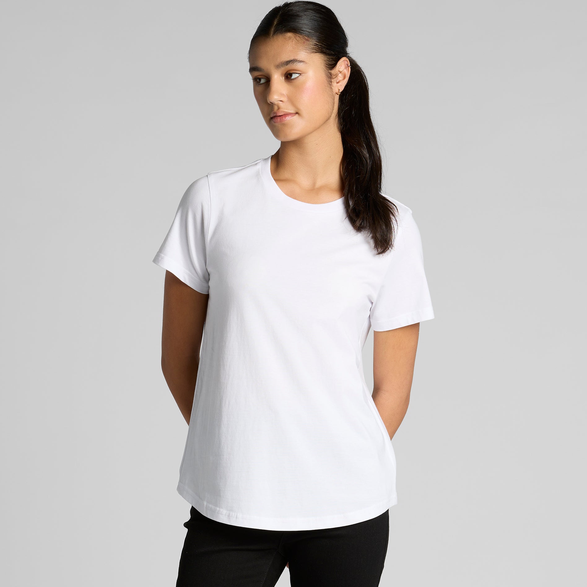 AS Colour 4024 Women's Maple Curve Tee Curved Hem Cotton T-Shirt