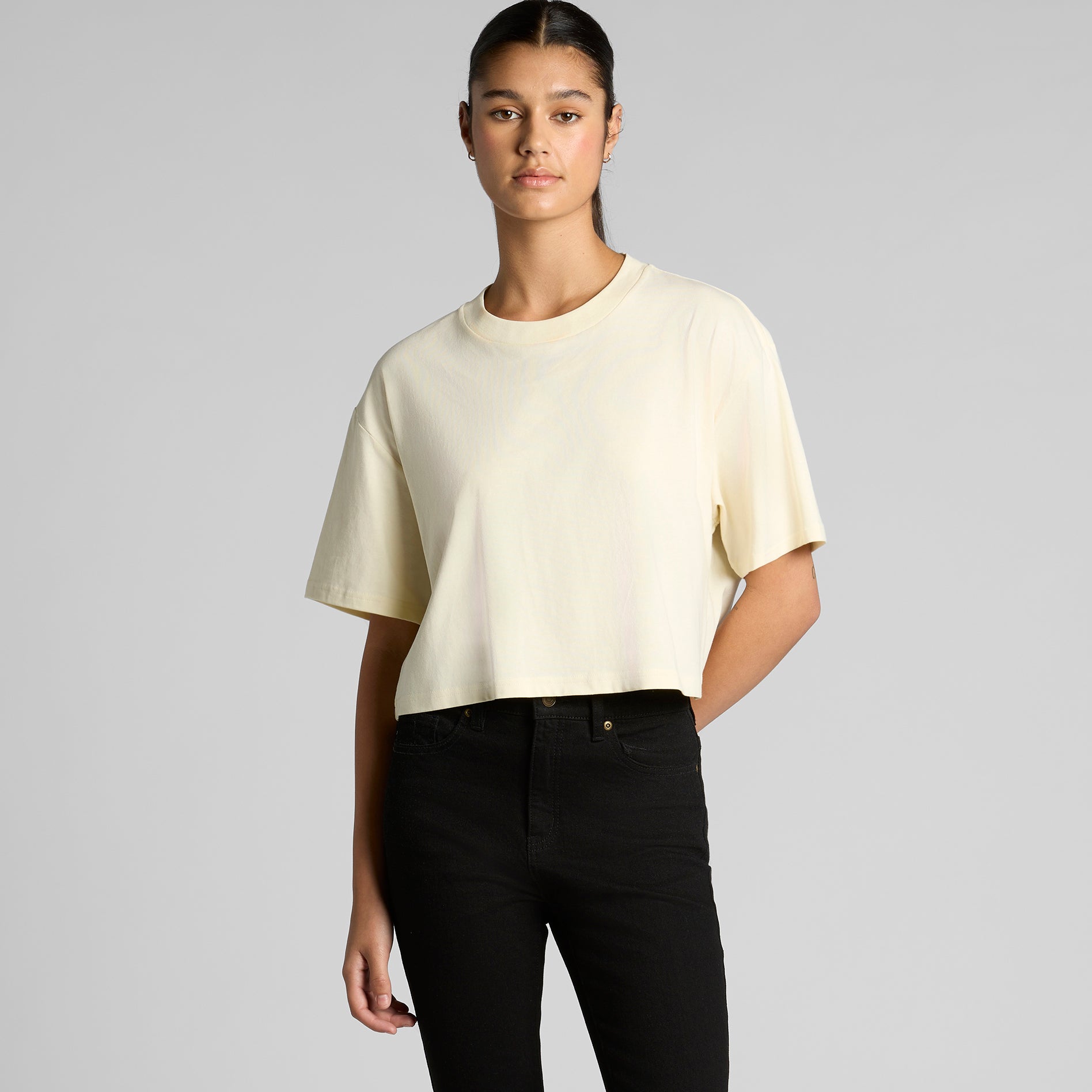 AS Colour 4093 Women's Martina Crop Tee Relaxed Cotton T-Shirt