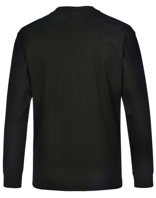 "Mens 100% Cotton Tee Long Sleeve Crew Neck - NS PROMO"