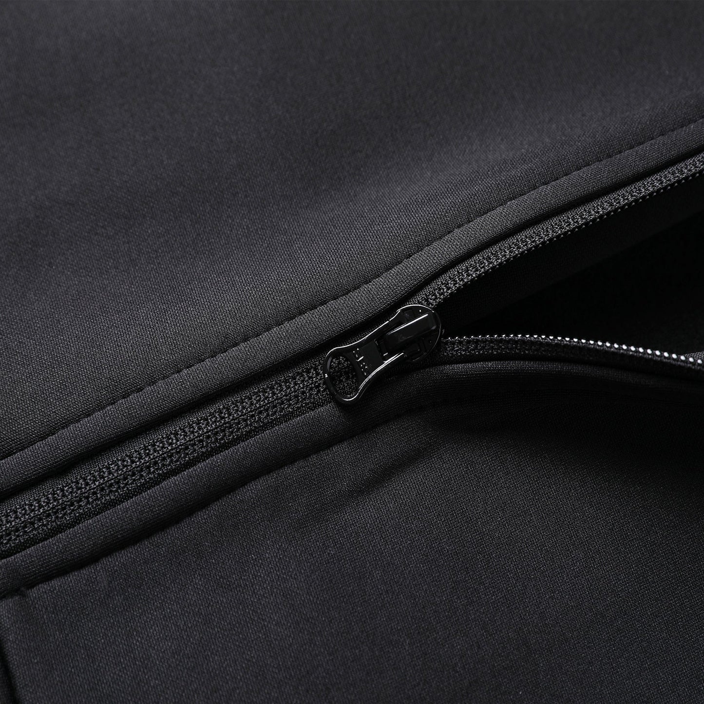 "Assorted zip hoodie zipper detail close-up for logo decoration – NS Promo workplace clothing"