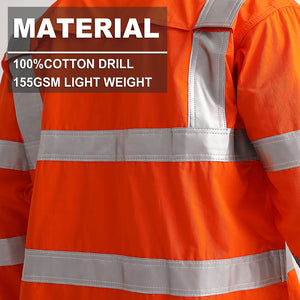 "Custom Womens VIC Rail Hi Vis Work Shirt – Add Your Logo | NS Promo - NS PROMO"