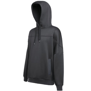 "Assorted hoodie in black front angle ready for logo printing – NS Promo club apparel"