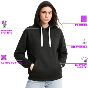 "Assorted hoodie key features ready for logo printing – NS Promo club apparel"