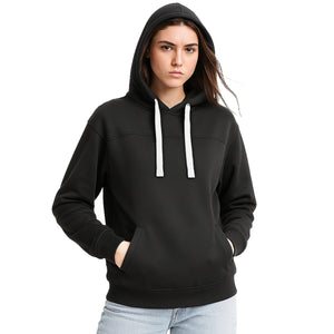 "Custom Womens Contrast Hoodie Add Your Logo – ISUSI Brushed Fleece - NS PROMO"