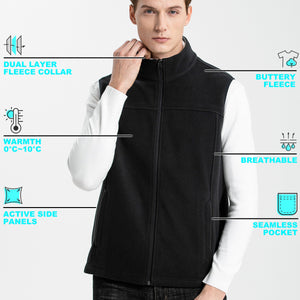 "Custom Polar Fleece Vest Add Your Logo – ISUSI EASY - NS PROMO"
