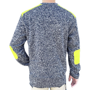 "Custom Crew Hi Vis Jumper Add Your Logo – Marle Fleece Safety Workwear - NS PROMO"