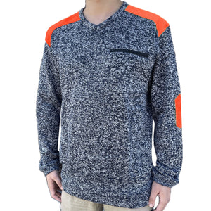 "Custom Crew Hi Vis Jumper Add Your Logo – Marle Fleece Safety Workwear - NS PROMO"