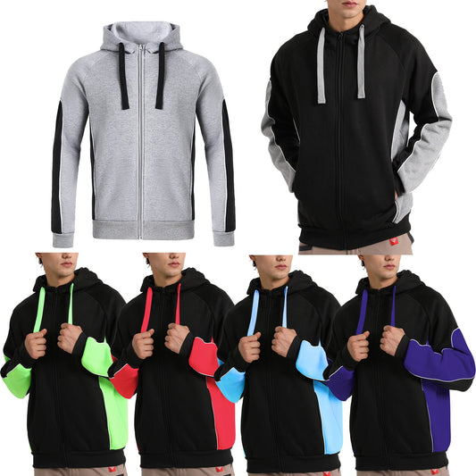 "Custom Panel Zip Hoodie Jumper Add Your Logo – Big Bee - NS PROMO"