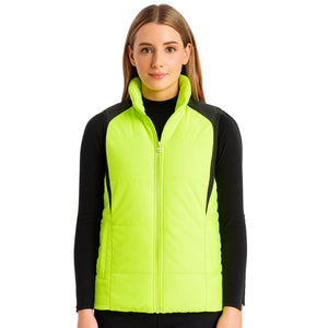 "Custom Womens Hi Vis Puffer Vest Add Your Logo – ISUSI - NS PROMO"