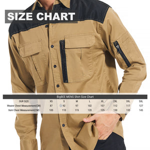 "Custom Mens ZIP Work Shirt – Stretch Cotton, Logo Printing & Embroidery | NS Promo - NS PROMO"