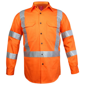 "Custom Hi Vis Rail Compliant Work Shirt – Embroidery & Printing | NS Promo - NS PROMO"