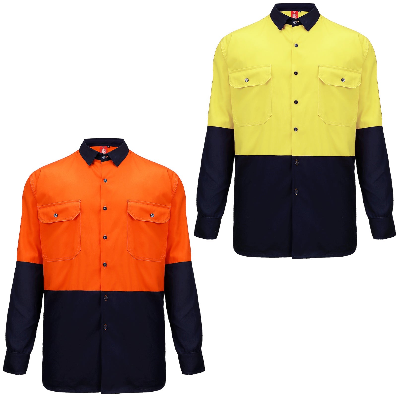 "Custom Hi Vis Long Sleeve Safety Shirt – Add Logo Printing & Embroidery | NS Promo - NS PROMO"