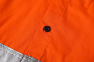 "Custom Hi Vis Work Shirt – Long Sleeve with Reflective Tape, Add Your Logo | NS Promo - NS PROMO"