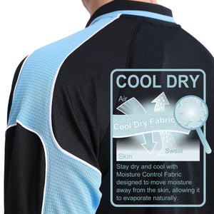 "Custom Mens Long Sleeve Panel Polo – Logo Printing & Embroidery | NS Promo - NS PROMO"