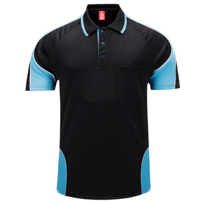 "Custom Mens Short Sleeve Panel Polo – Logo Printing & Embroidery | NS Promo - NS PROMO"