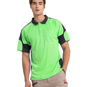"Custom Mens Short Sleeve Panel Polo – Logo Printing & Embroidery | NS Promo - NS PROMO"