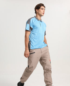 "Custom Mens Short Sleeve Panel Polo – Logo Printing & Embroidery | NS Promo - NS PROMO"