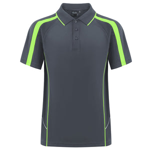 "Custom ISUSI Flow Mens Polo – Short Sleeve Logo Printing & Embroidery | NS Promo - NS PROMO"