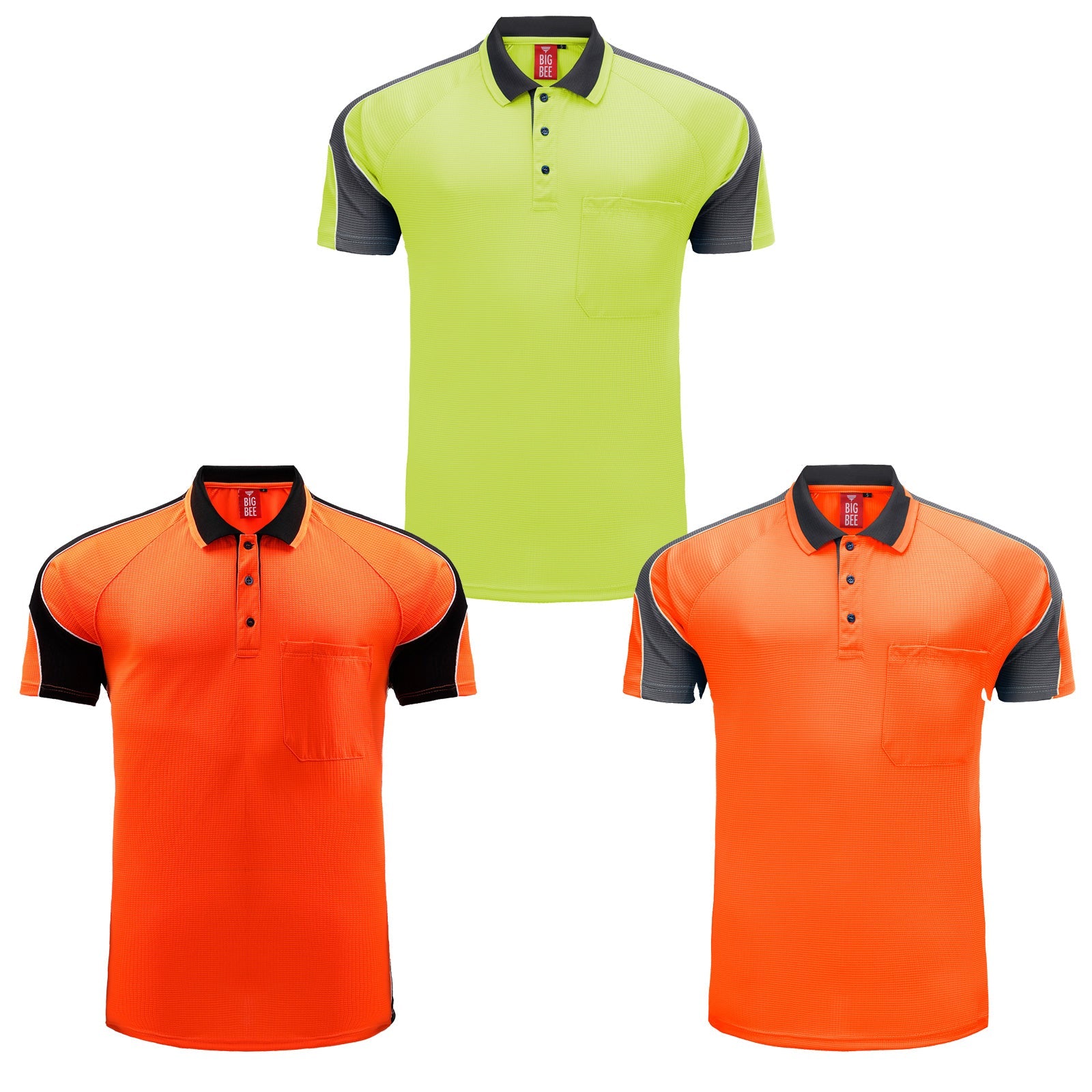 "Custom Hi Vis Short Sleeve Polo – Add Your Logo Printing | NS Promo - NS PROMO"