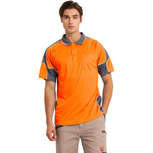 "Custom Hi Vis Short Sleeve Polo – Add Your Logo Printing | NS Promo - NS PROMO"