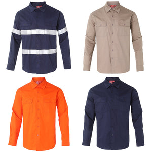 "Custom Mens Hi Vis Lightweight Work Shirt – Logo Printing & Embroidery | NS Promo - NS PROMO"