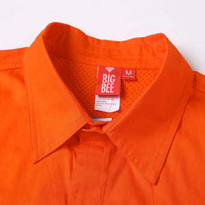 "Custom Mens Hi Vis Closed Front Work Shirt – Logo Printing & Embroidery | NS Promo - NS PROMO"