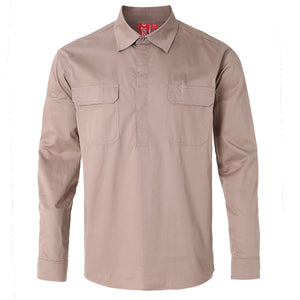 "Custom Mens Hi Vis Closed Front Work Shirt – Logo Printing & Embroidery | NS Promo - NS PROMO"