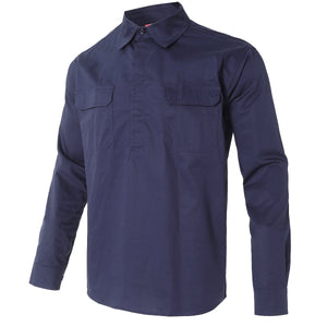"Custom Mens Hi Vis Closed Front Work Shirt – Logo Printing & Embroidery | NS Promo - NS PROMO"