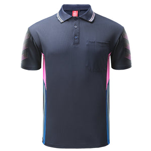 "Custom Mens Hi Vis Short Sleeve Polo – Add Your Logo Printing | NS Promo - NS PROMO"