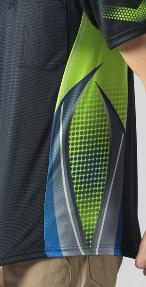 "Custom Mens Hi Vis Short Sleeve Polo – Add Your Logo Printing | NS Promo - NS PROMO"
