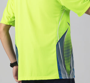 "Custom Hi Vis Tech-Vent Short Sleeve Polo – Add Your Logo | NS Promo - NS PROMO"