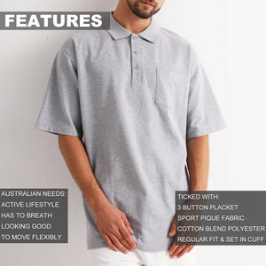 "Custom Mens Everyday Polo with Pocket – Logo Printing & Embroidery | NS Promo - NS PROMO"
