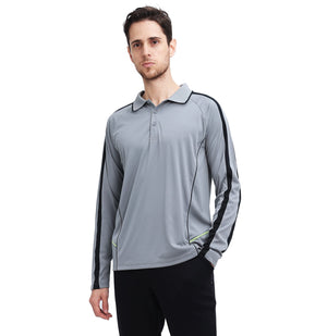 "Custom ISUSI Flow Mens Long Sleeve Polo – Logo Printing & Embroidery | NS Promo - NS PROMO"