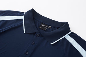 "Custom ISUSI Flow Mens Long Sleeve Polo – Logo Printing & Embroidery | NS Promo - NS PROMO"