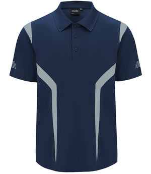"Custom ISUSI Summit Mens Short Sleeve Hi Vis Polo – Add Your Logo | NS Promo - NS PROMO"