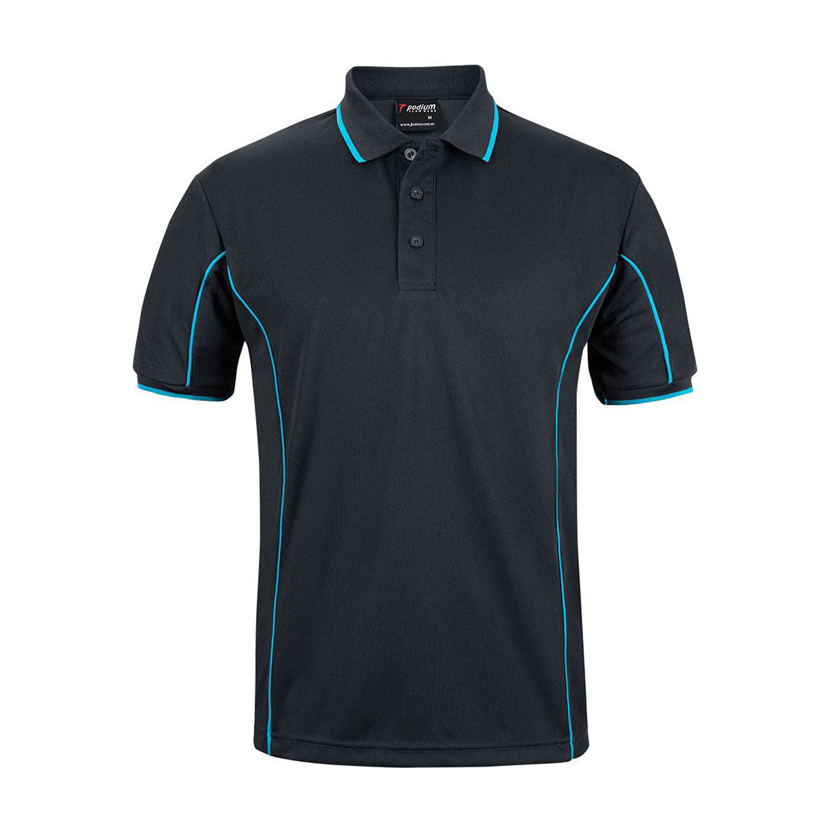 JB's Wear 7PIP Short Sleeve Piping Polo - 160gsm Moisture-Wicking Polo