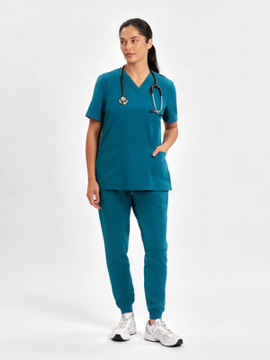 Pulse Womens V-Neck Scrub Top