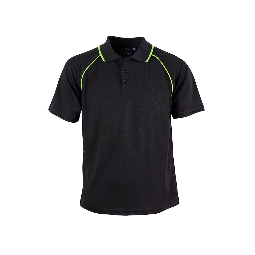 Winning Spirit PS24 Champion Kids CoolDry Contrast Polo Shirt
