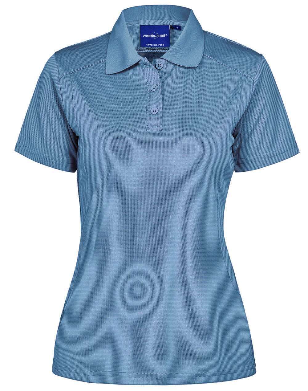 Ladies Bamboo Polo Shirt Short Sleeve Charcoal Eco Fabric Modern Fit - NS PROMO
