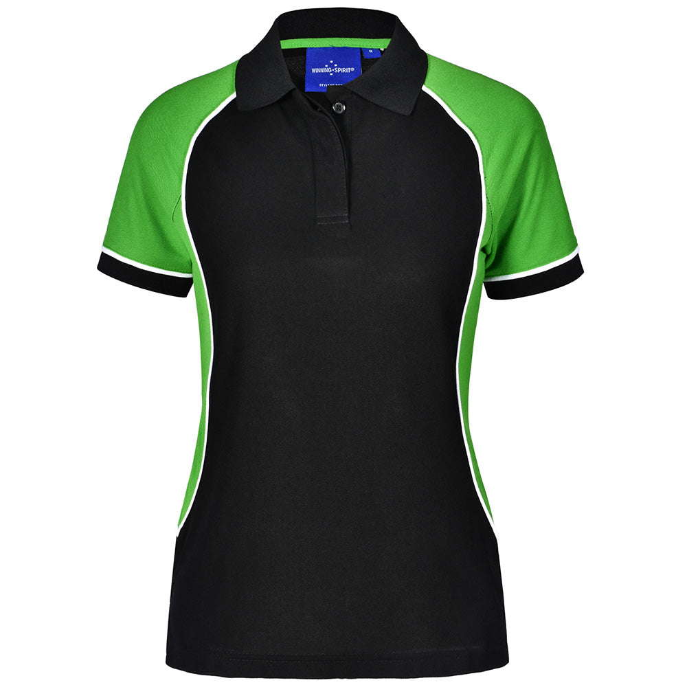 Winning Spirit PS78 Arena Ladies TrueDry Tri-Colour Polo Shirt