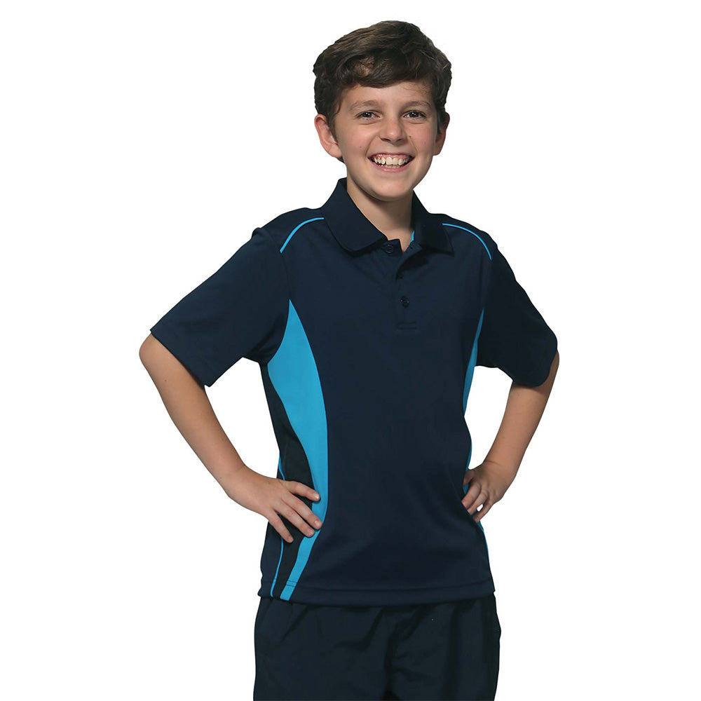 Winning Spirit PS79K Pursuit Kids CoolDry Contrast Polo Shirt