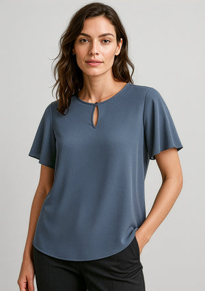 Vienna Womens Short Sleeve Blouse