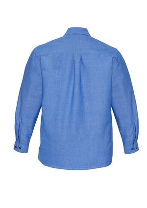 Chambray Mens Long Sleeve Shirt