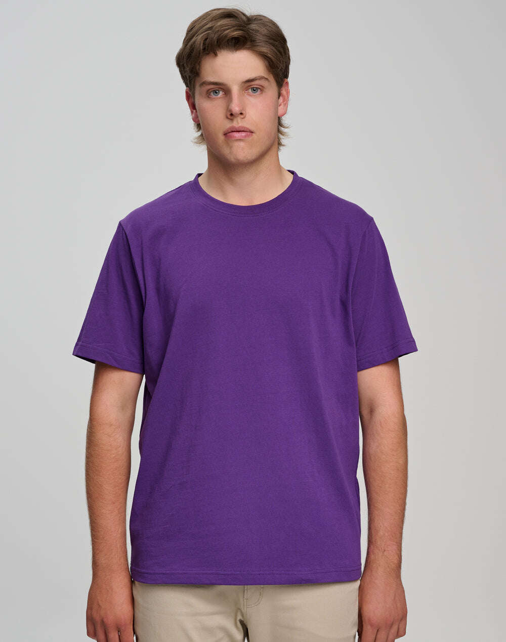 Men's 100% Cotton Semi-Fitted Short Sleeve Tee Shirt (Copy) - NS PROMO