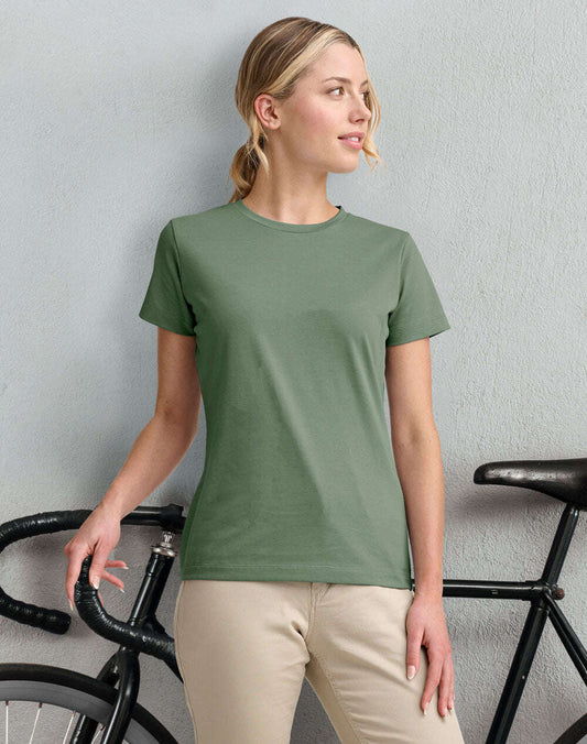 Ladies Premium Cotton Face Tee Short Sleeve - NS PROMO