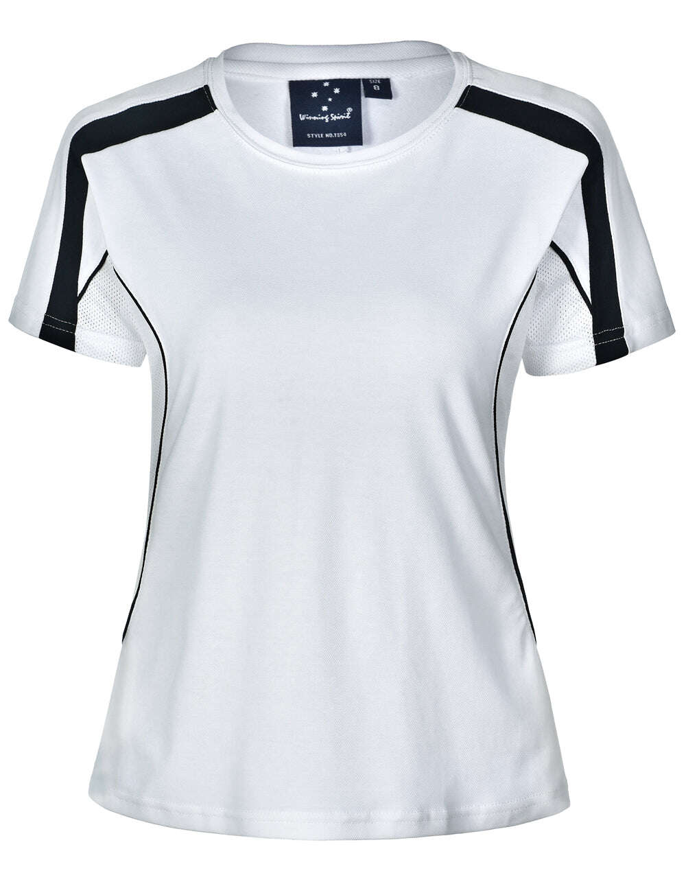 Ladies TrueDry Tee Shirt Short Sleeve Modern Fit Contrast Panel - NS PROMO