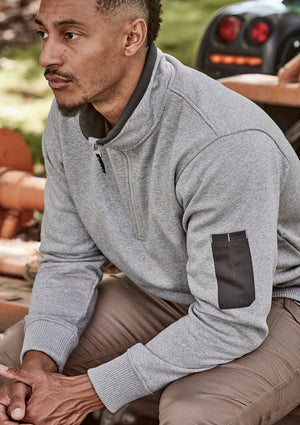 Unisex 1/4 Zip Brushed Fleece Pullover