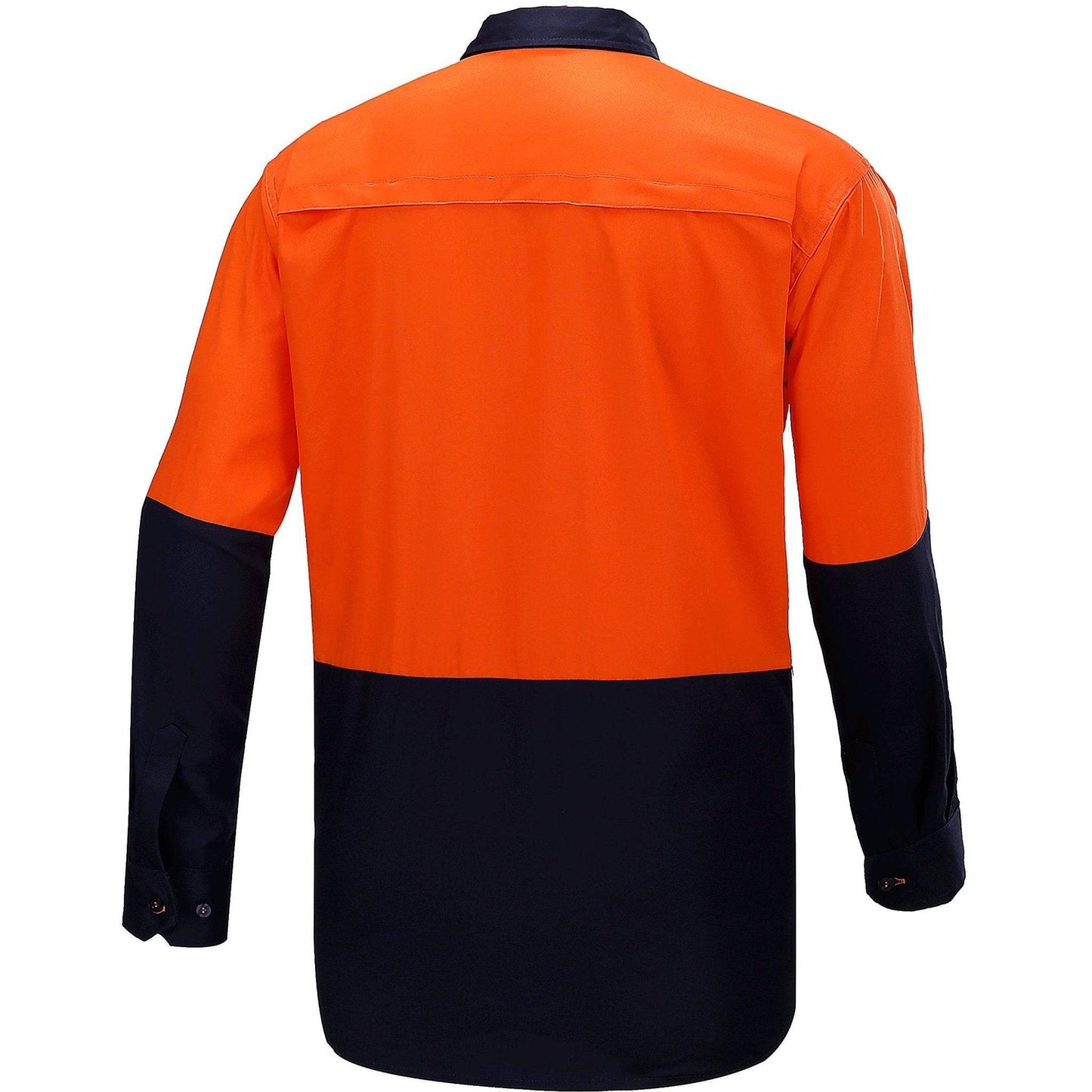 Big Bee Men's Hi Vis Shirts, Long Sleeve Safety Work Top - Big Bee