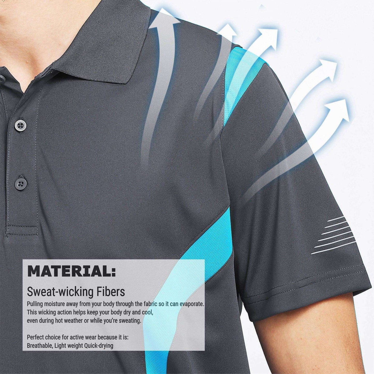 ISUSI Summit Mens Polo Shirts, Short Sleeve - Big Bee